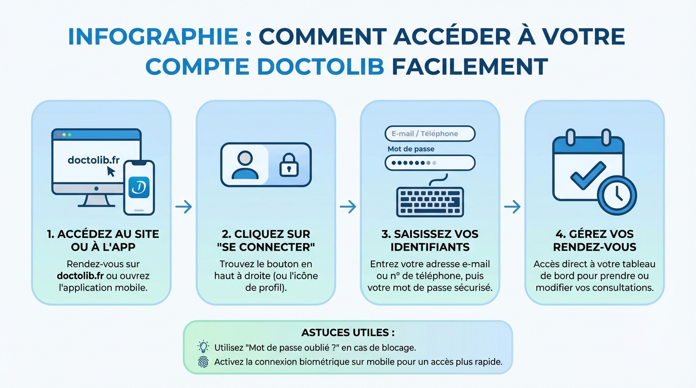 Comment accéder à votre compte doctolib facilement 1 Accéder à votre compte Doctolib