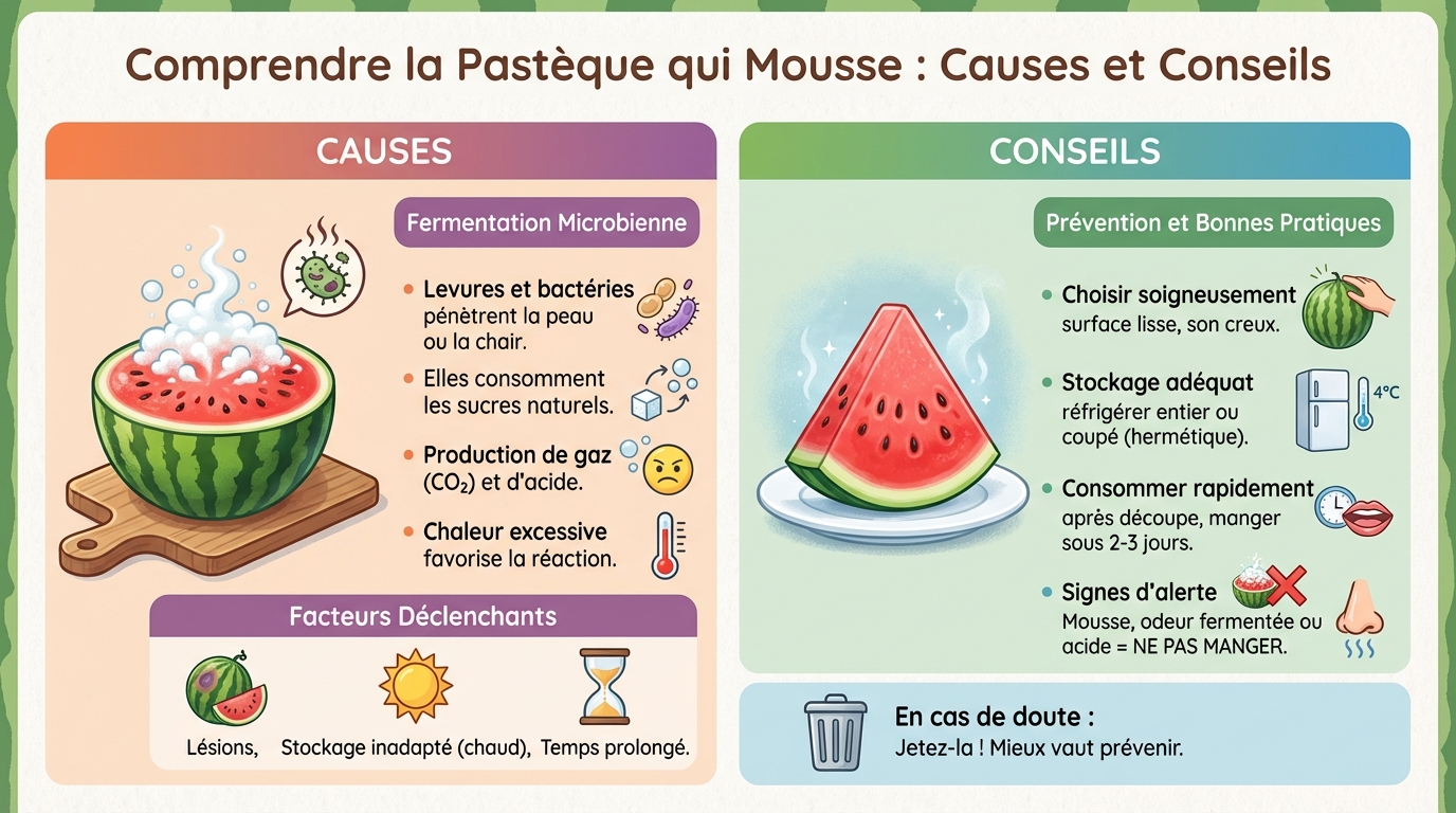Dangers associés à la pastèque qui mousse