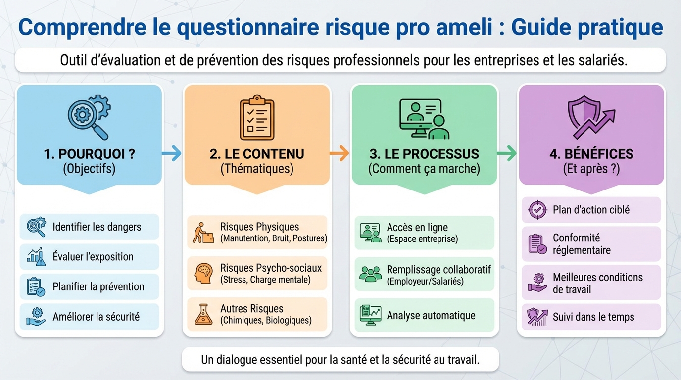 Comprendre le questionnaire risque pro ameli : guide pratique 1 Comment remplir le questionnaire ?