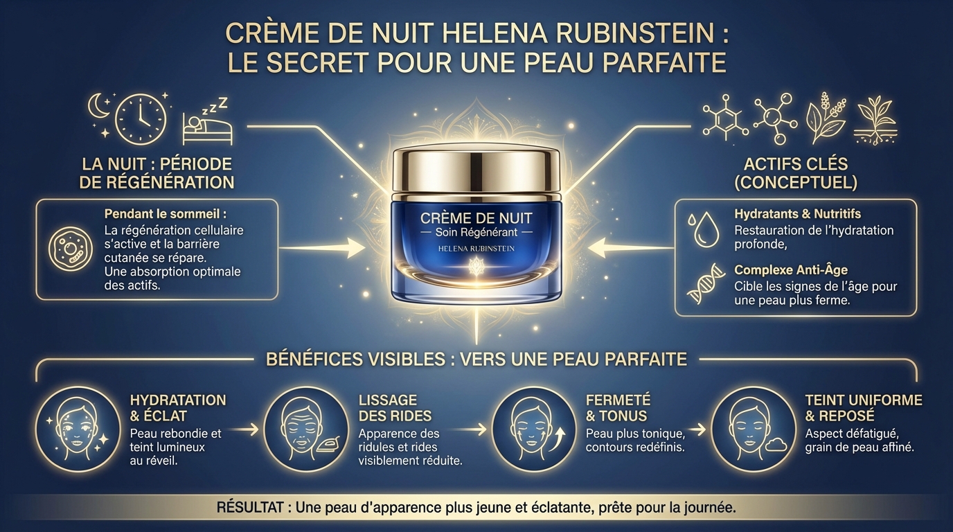Découvrez la crème de nuit helena rubinstein pour une peau parfaite 1 Les bienfaits de la crème de nuit