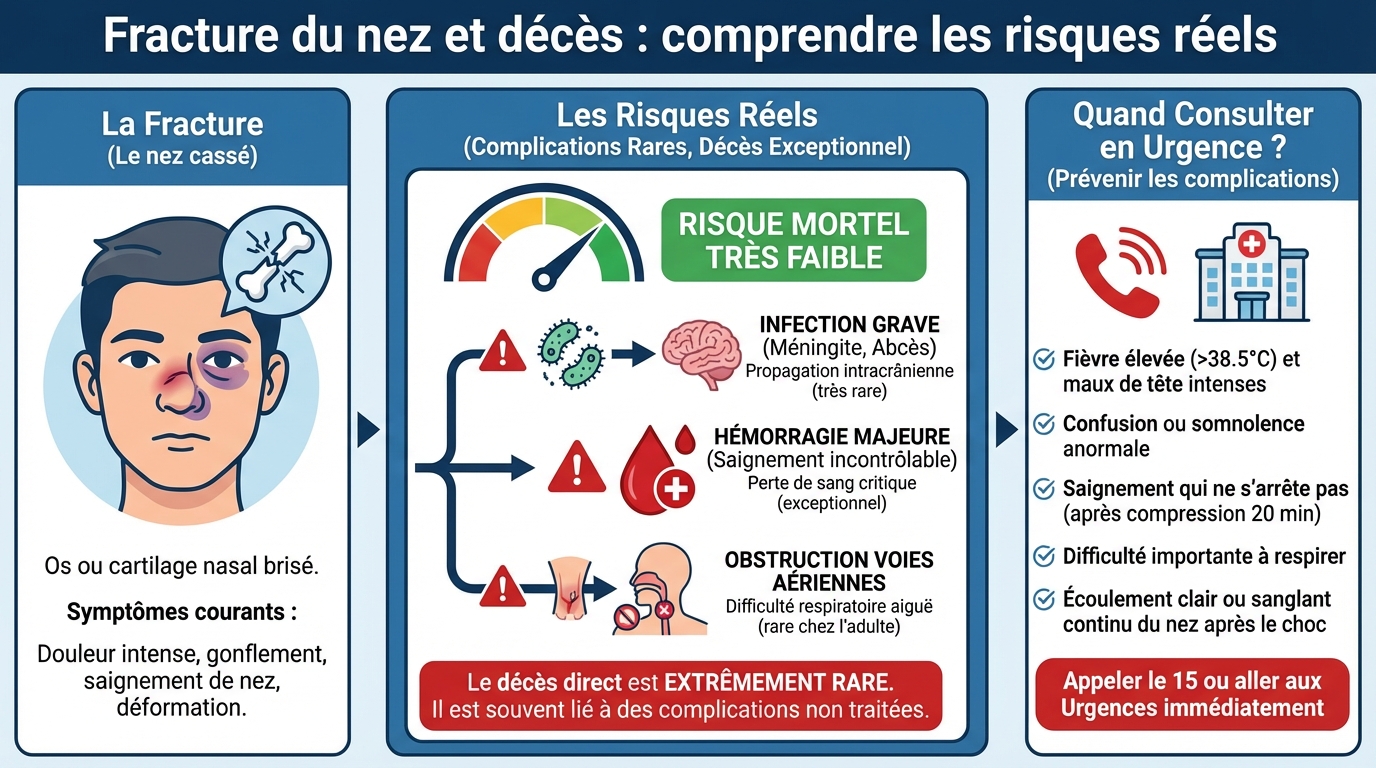 Que faire en cas de fracture du nez ?