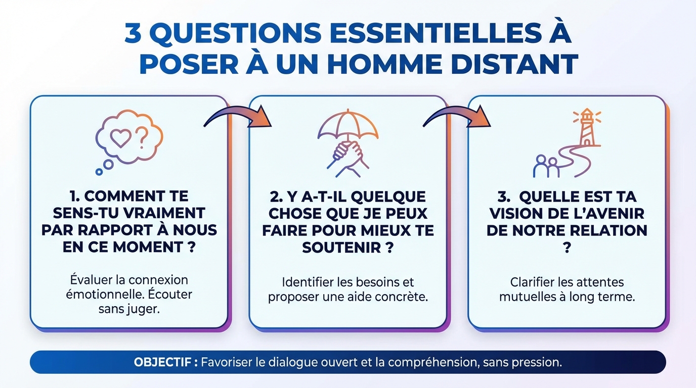 3 questions essentielles à poser à un homme distant 1 Questions à poser