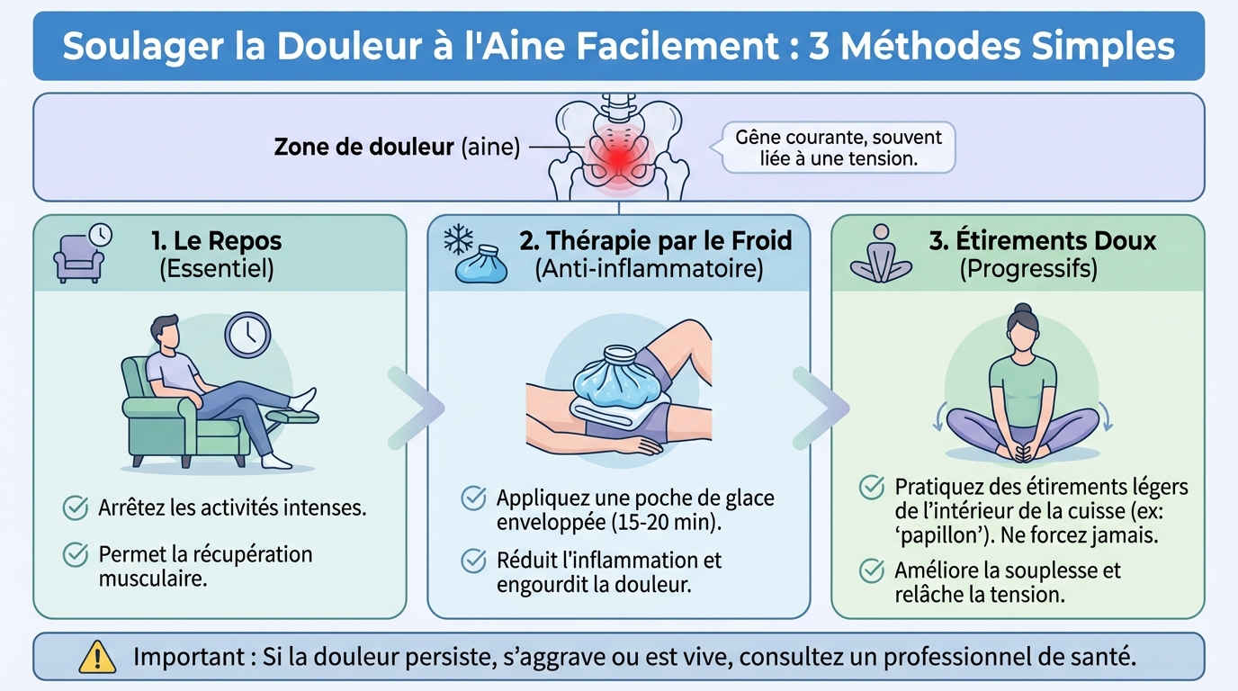 Comment soulager une douleur à l'aine facilement 1 Exercices pour soulager la douleur