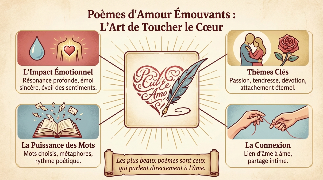 Sélection de poèmes d'amour touchants