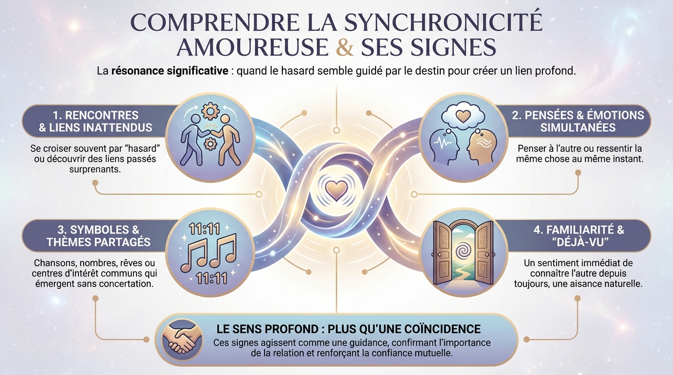 Comprendre la synchronicité amoureuse et ses signes 1 Comment interpréter ces signes ?