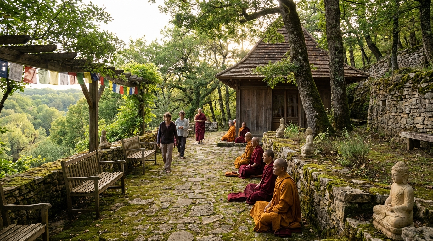 Découvrez le centre bouddhiste en dordogne : un havre de paix