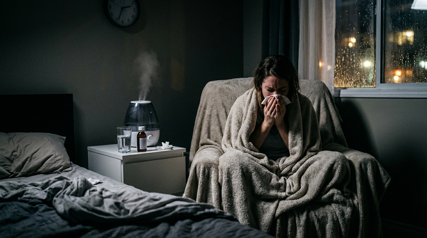 Impossible de dormir tellement je tousse : que faire ?