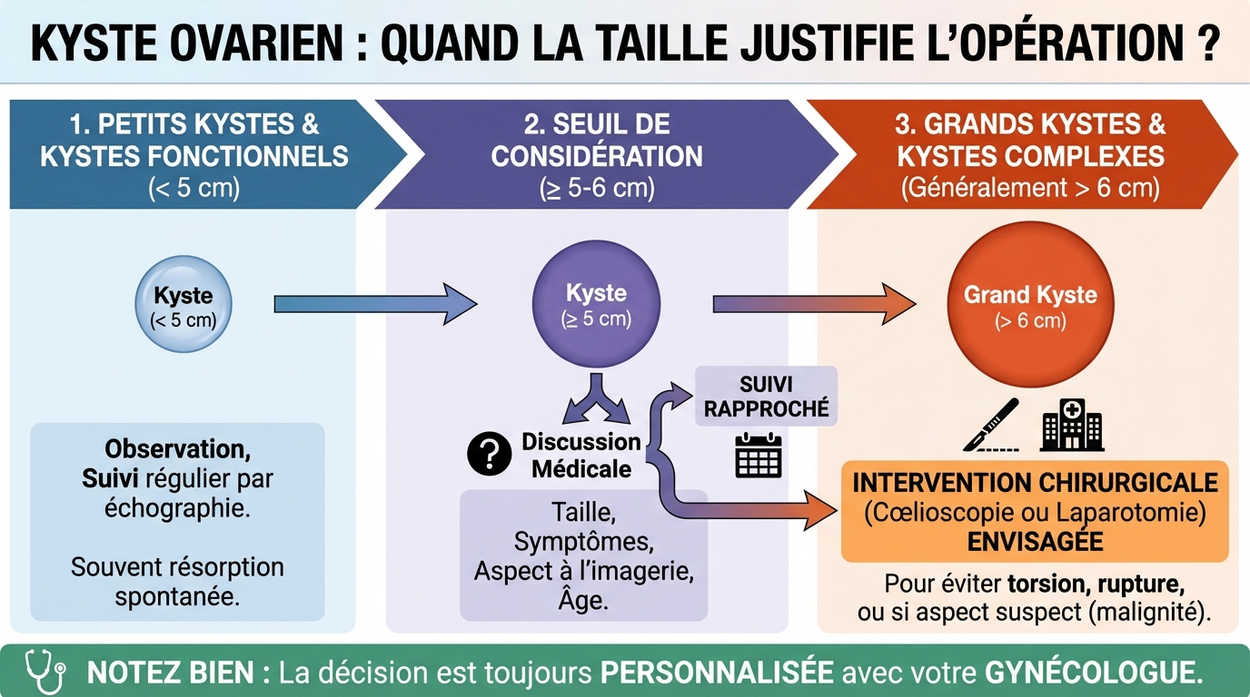 Kyste ovarien : quand la taille justifie l'opération 1 Qu'est-ce qu'un kyste ovarien ?