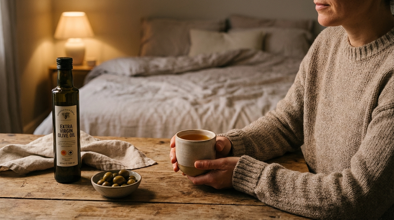 Les bienfaits de boire de l'huile d'olive avant de dormir