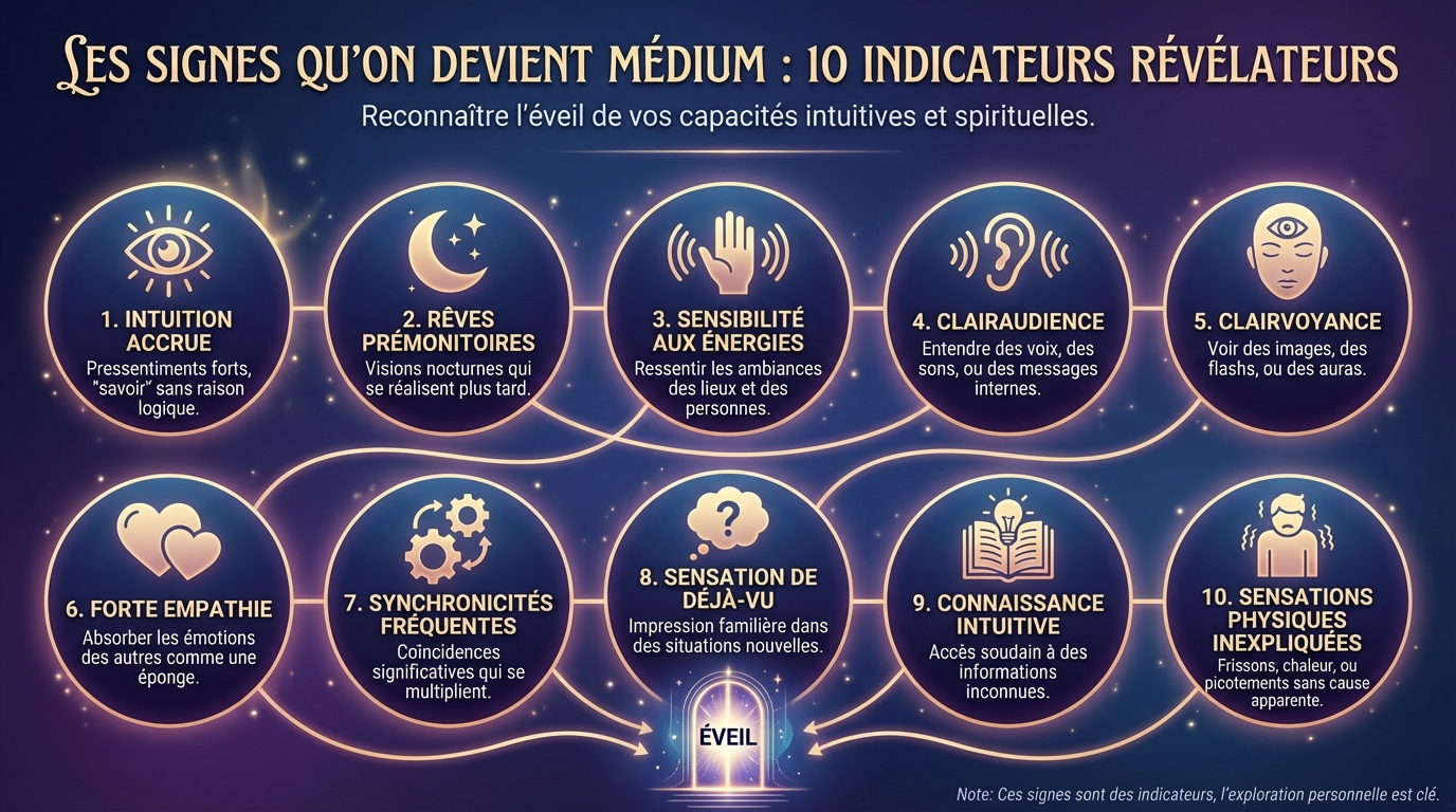 Les 10 signes qu'on devient médium