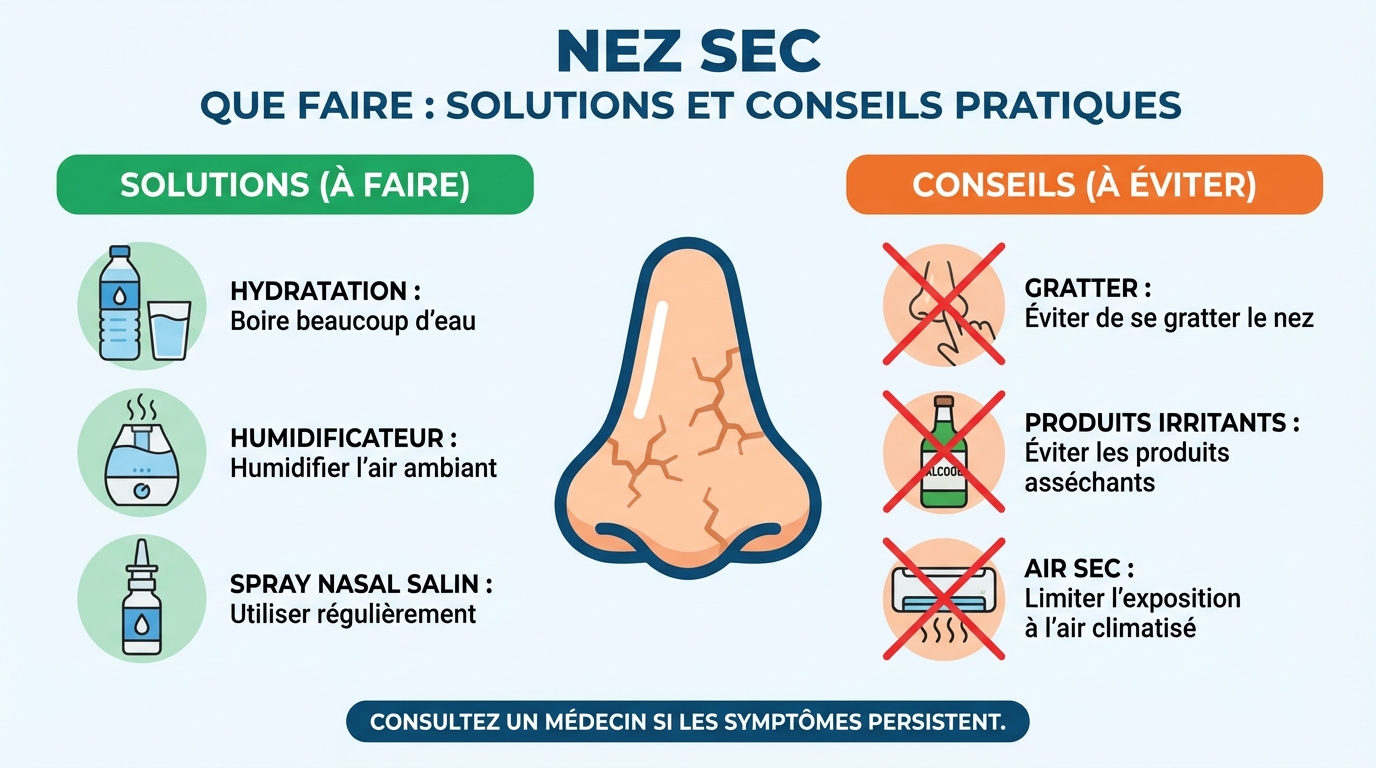Que faire pour soulager un nez sec ?