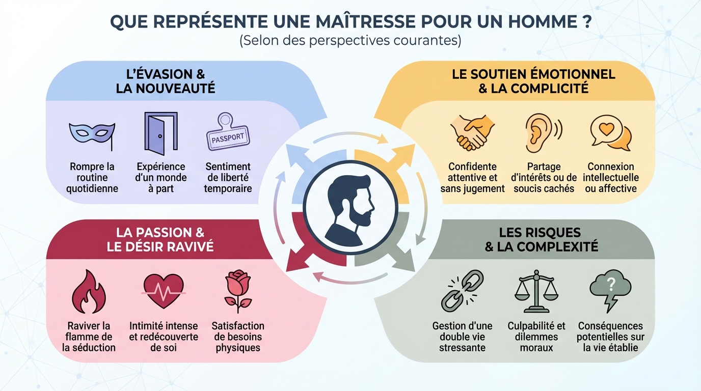 Les raisons pour lesquelles un homme prend une maîtresse