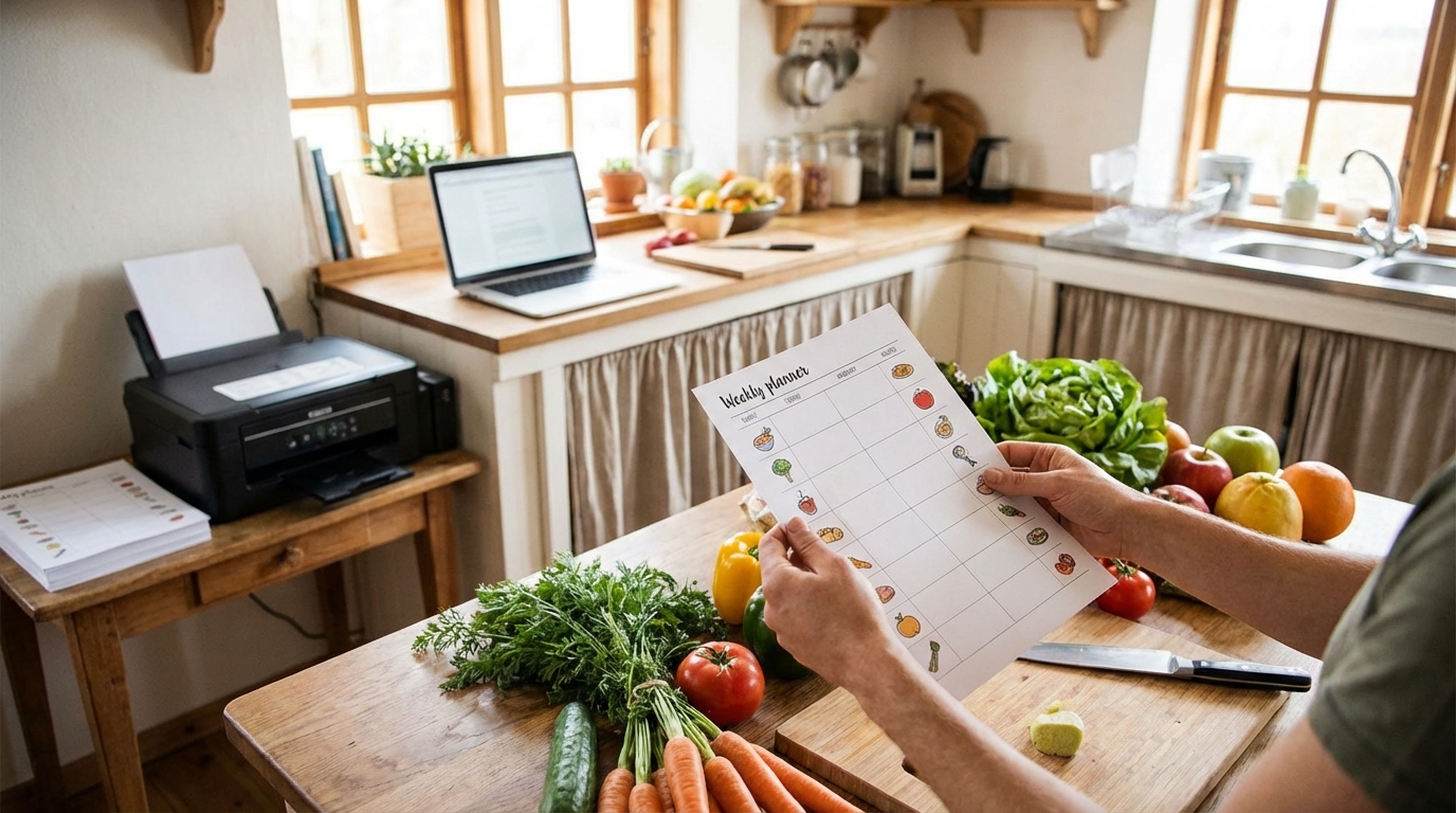Téléchargez votre menu régime gratuit à imprimer facilement