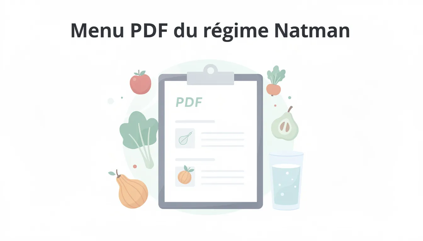 Menu PDF du régime Natman