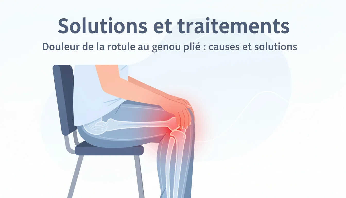 Douleur de la rotule au genou plié : causes et solutions 1 Solutions et traitements